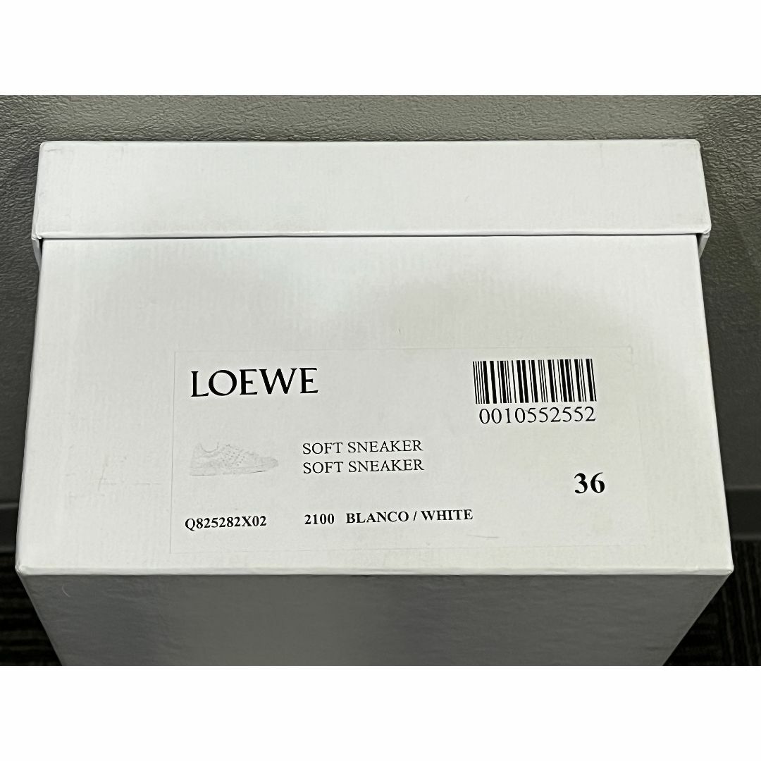 LOEWE(ロエベ)のロエベ レザー アナグラム スニーカー ホワイト 36 Q825282X02 レディースの靴/シューズ(スニーカー)の商品写真