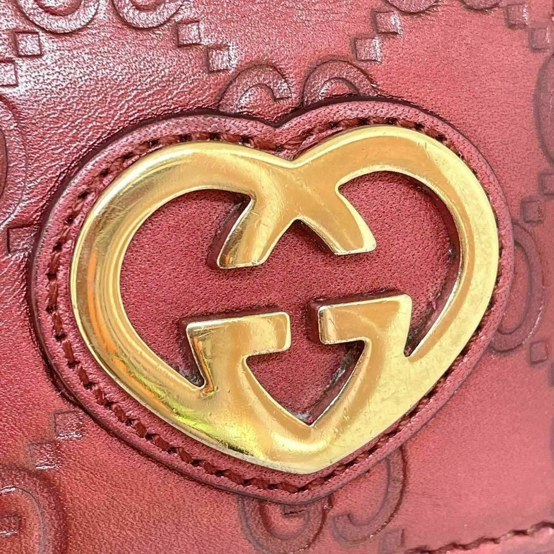 Gucci - 【極美品】GUCCI グッチ シマ 長財布 ラブリーハート GG
