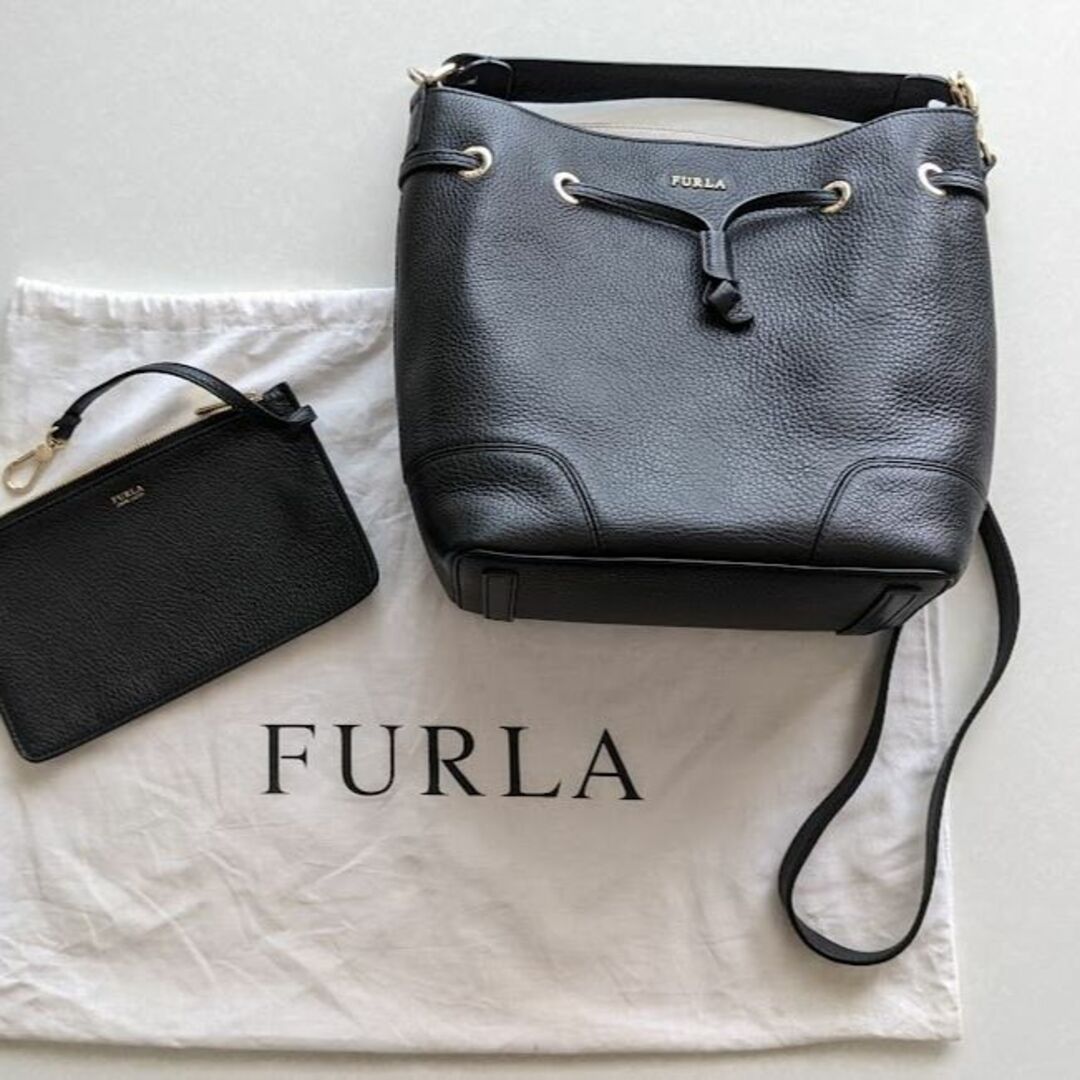 Furla(フルラ)のるん様専用★美品★FURLA STACY フルラ ステイシー ドローストリング  レディースのバッグ(ショルダーバッグ)の商品写真