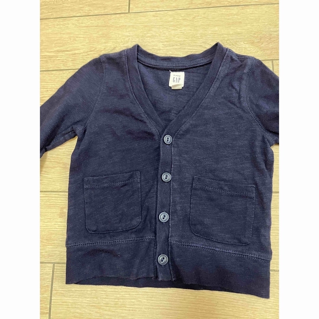 babyGAP(ベビーギャップ)のbaby GAP 90cm カーディガン　コットン　ベビー服 キッズ/ベビー/マタニティのキッズ服男の子用(90cm~)(カーディガン)の商品写真