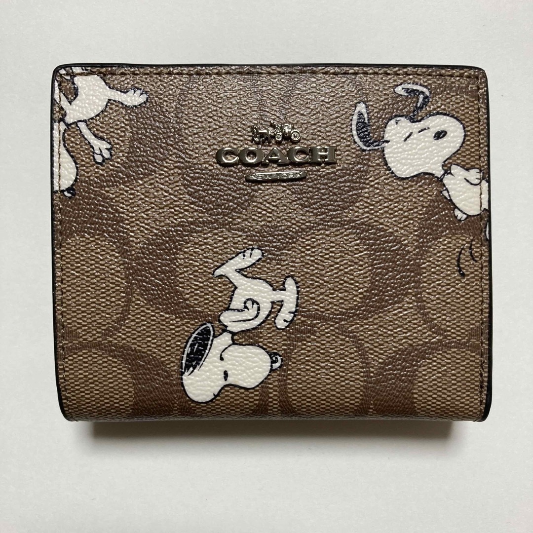 ☆COACH☆新品ブラウン２つ折り財布人気のブラウン