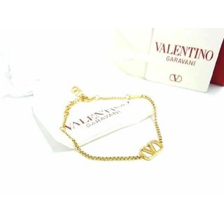 ヴァレンティノガラヴァーニ(valentino garavani)の■新品同様■ VALENTINO GARAVANI ヴァレンティノガラヴァーニ Vロゴ ブレスレット 腕輪 アクセサリー レディース ゴールド系 AH4629ｵZ(その他)