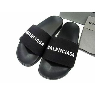 バレンシアガ(Balenciaga)の■極美品■ BALENCIAGA バレンシアガ キャンバス サンダル サイズ 27.0cm 靴 シューズ メンズ ブラック系 AQ3178 (その他)