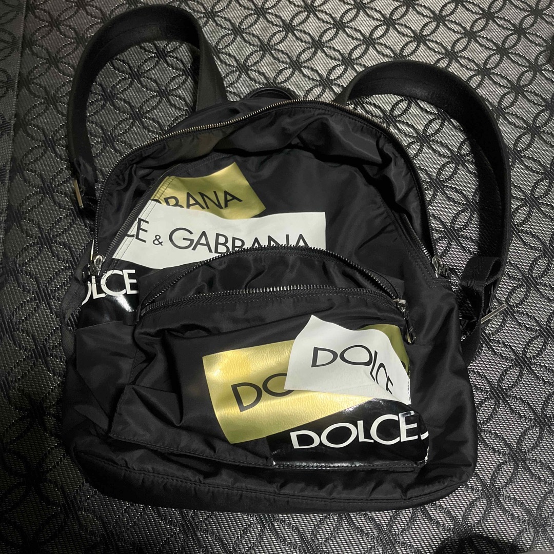 DOLCE&GABBANA(ドルチェアンドガッバーナ)のドルチェ＆ガッバーナ  DOLCE&GABBANA リュック ナイロン 黒　中古 メンズのバッグ(バッグパック/リュック)の商品写真