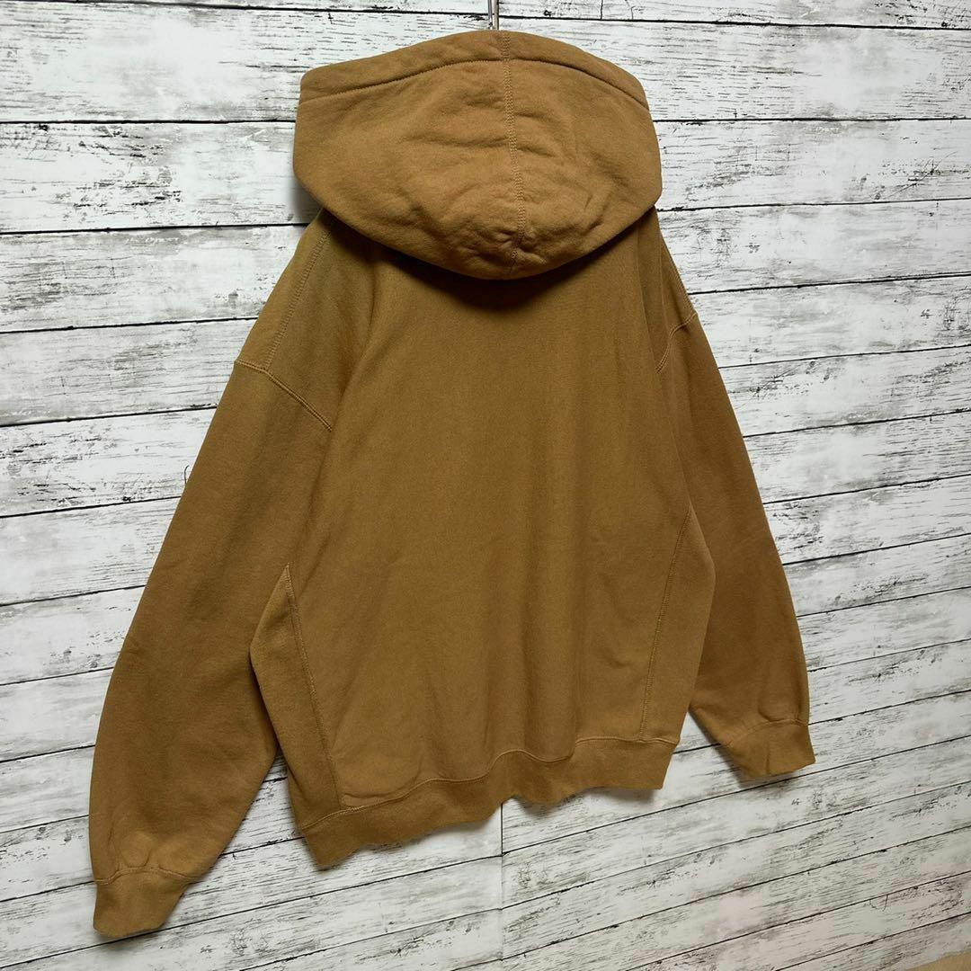 571【人気Lサイズ】シュプリーム☆刺繍ビッグロゴ最高デザイン パーカー美品