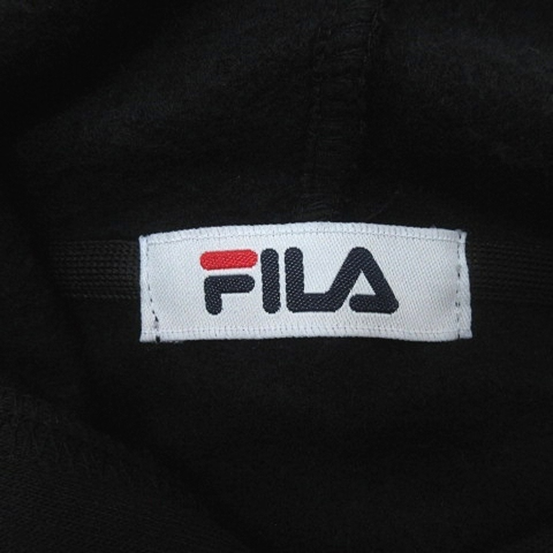 FILA(フィラ)のフィラ FILA パーカー プルオーバー プリント 裏起毛 L 黒 ブラック レディースのトップス(パーカー)の商品写真