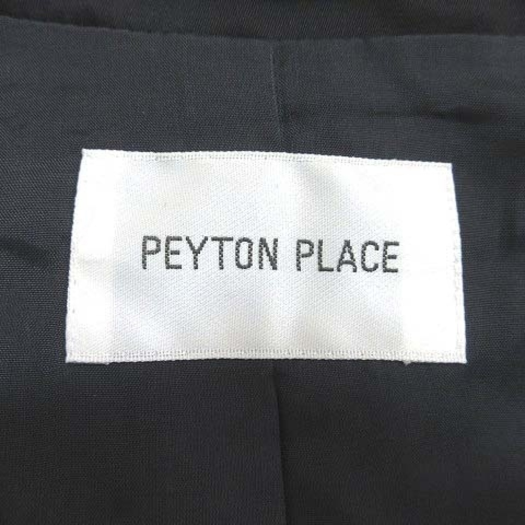 Peyton Place(ペイトンプレイス)のペイトンプレイス コート テーラードカラー シングル 総裏地 比翼 9 黒 レディースのジャケット/アウター(その他)の商品写真