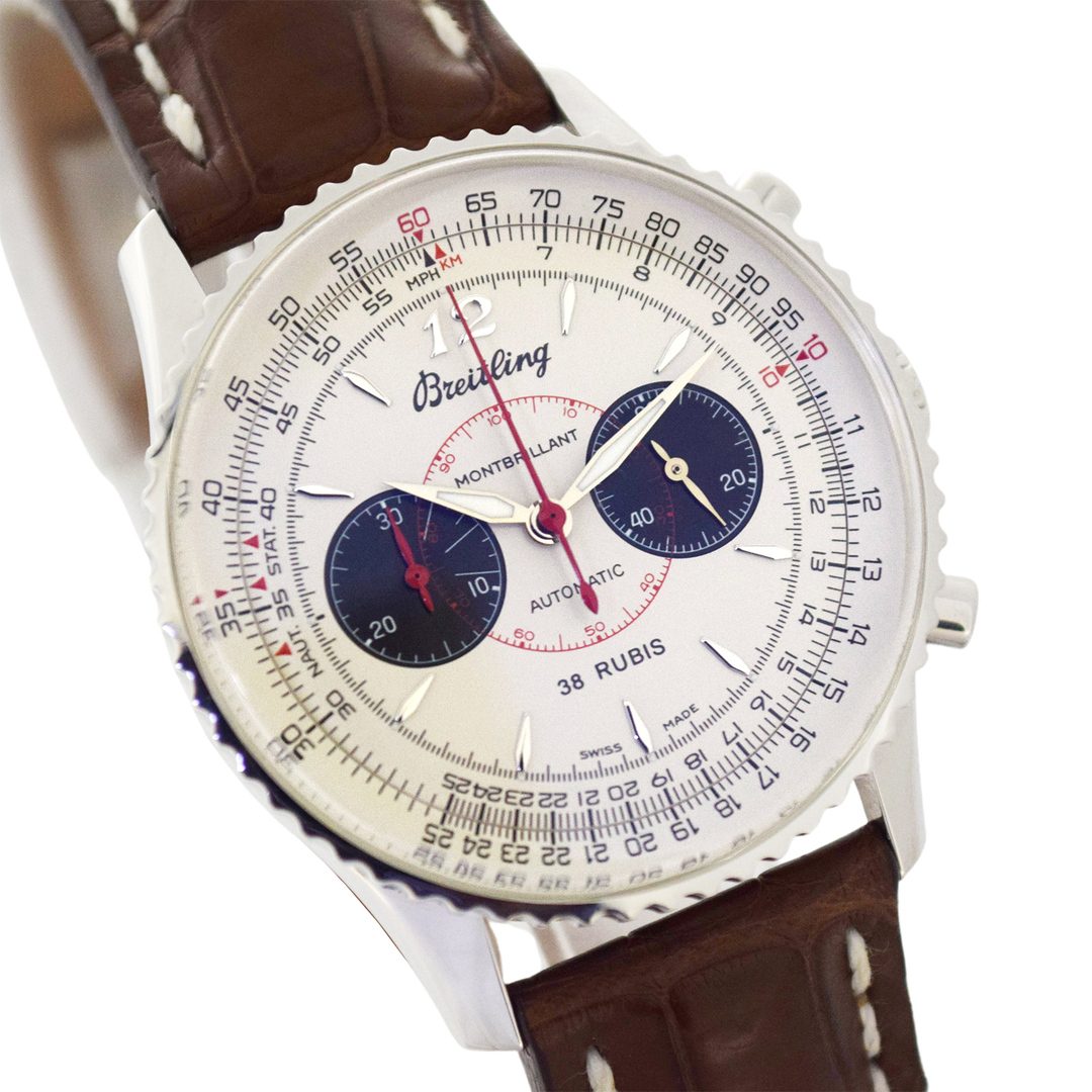 100本限定 K18WG BREITLING ブライトリング  ナビタイマー00  J47330  メンズ 腕時計