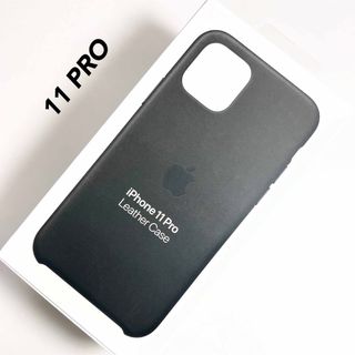 アップル(Apple)のアップル純正 iPhone 11 PRO レザーケース ブラック(iPhoneケース)