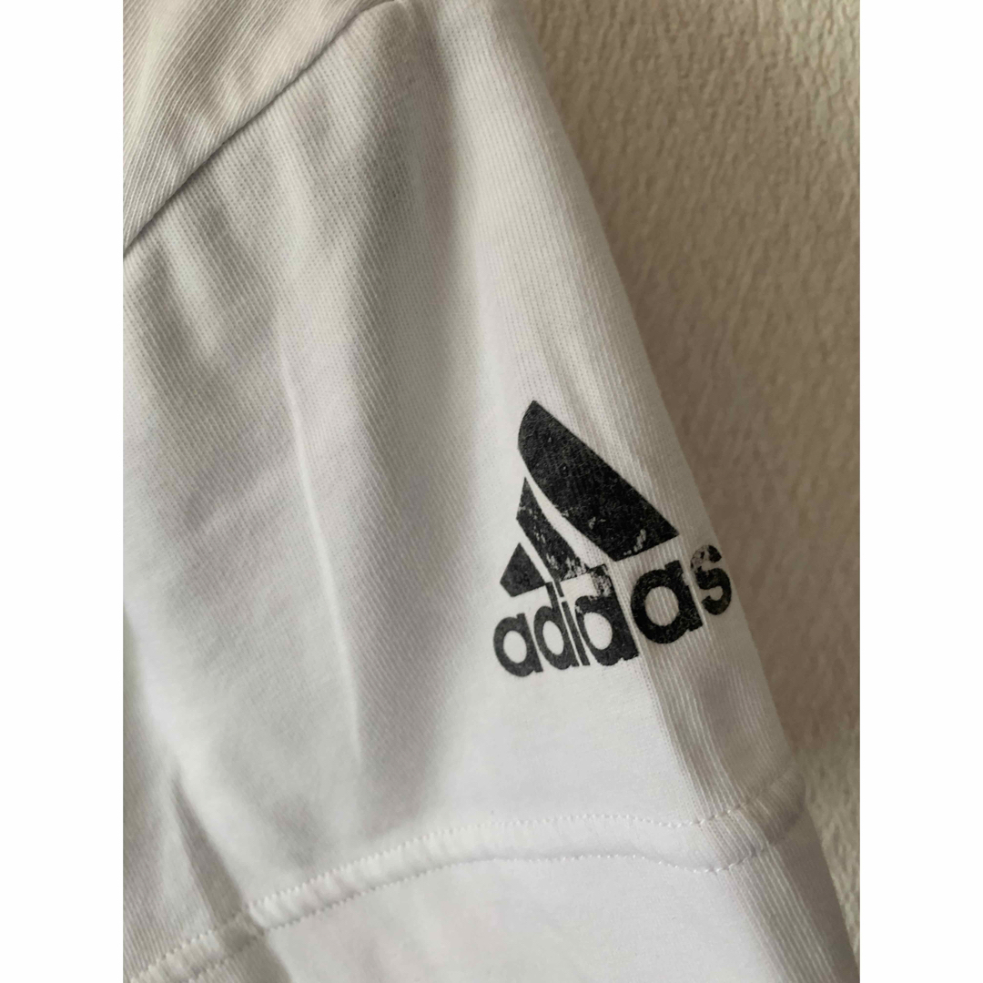 adidas(アディダス)の【adidas】レディースSサイズ　ボーダー柄　Tシャツ/ カットソー レディースのトップス(Tシャツ(半袖/袖なし))の商品写真