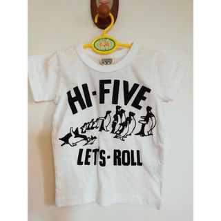 エフオーキッズ(F.O.KIDS)の新品★90★白Ｔシャツ★綿100％★水族館★ペンギン★FOキッズ(Tシャツ/カットソー)