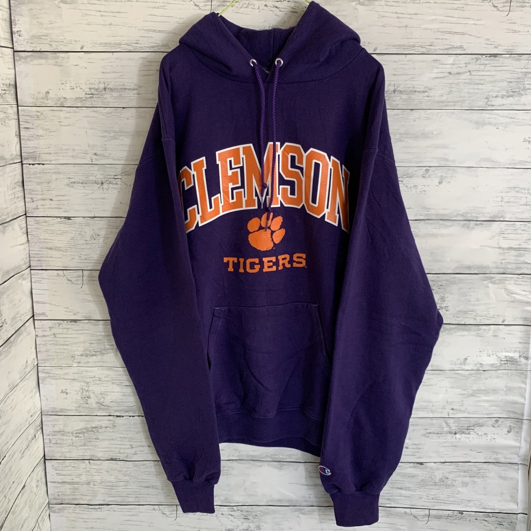 ＵＳ輸入】紫 パーカー champion CLEMSON TIGERS - パーカー