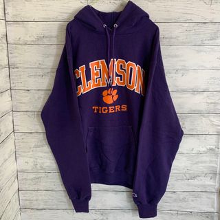 チャンピオン(Champion)の【ＵＳ輸入古着】紫 パーカー champion CLEMSON TIGERS(パーカー)