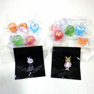 ヒグチユウコ(ヒグチユウコ)のヒグチユウコ ピンズバッジ2個 飴付き ボリス ギュスターヴ君 ボリス雑貨店(キャラクターグッズ)