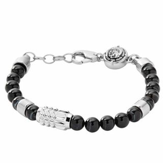 ディーゼル(DIESEL)のディーゼル ジュエリー ファッション アクセサリー BRACELET ブレスレット ブラック シルバー ステンレス DX0847040(ブレスレット)