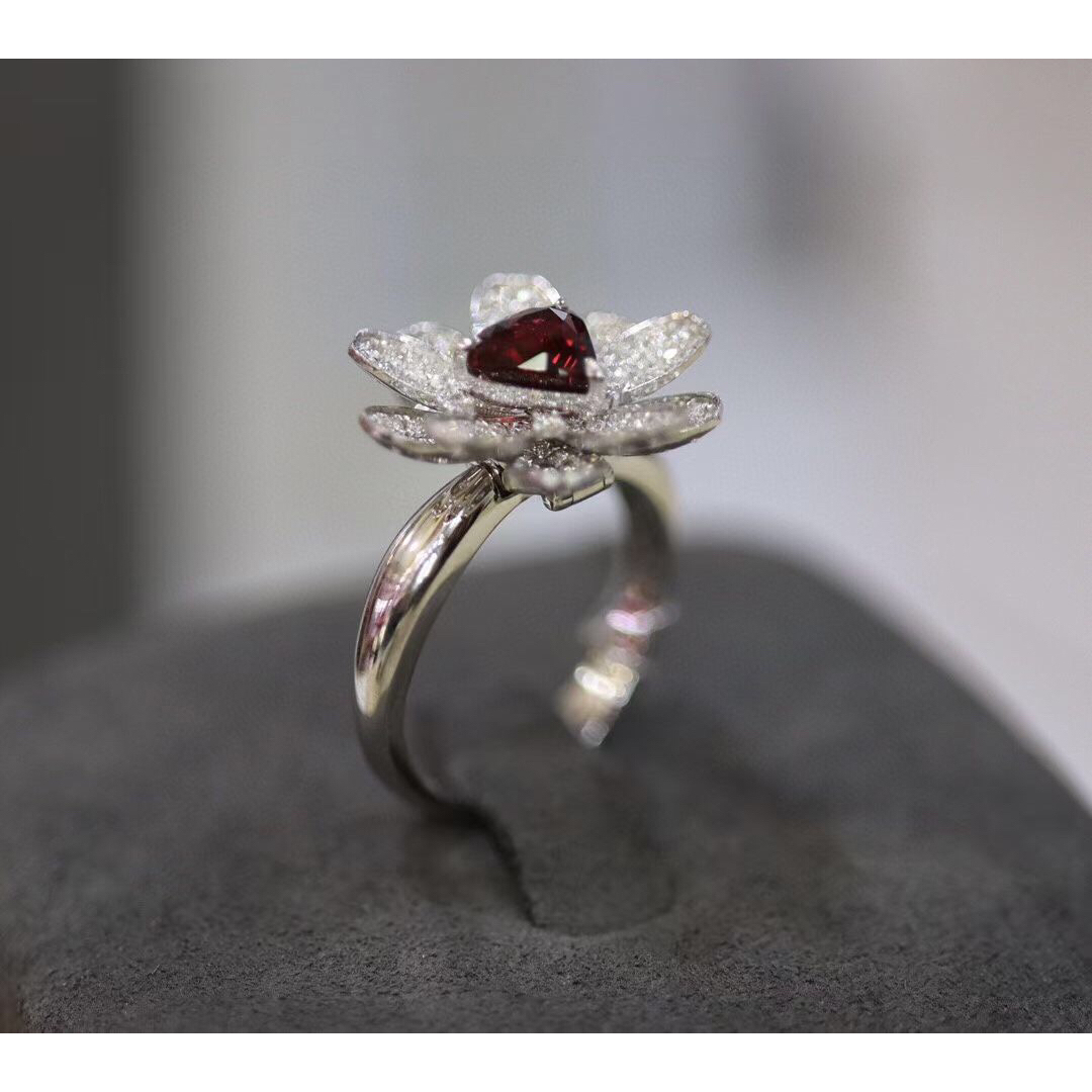 天然ルビー ダイヤ リング ペンダントトップ2Way1.02ct k18 fの通販 by