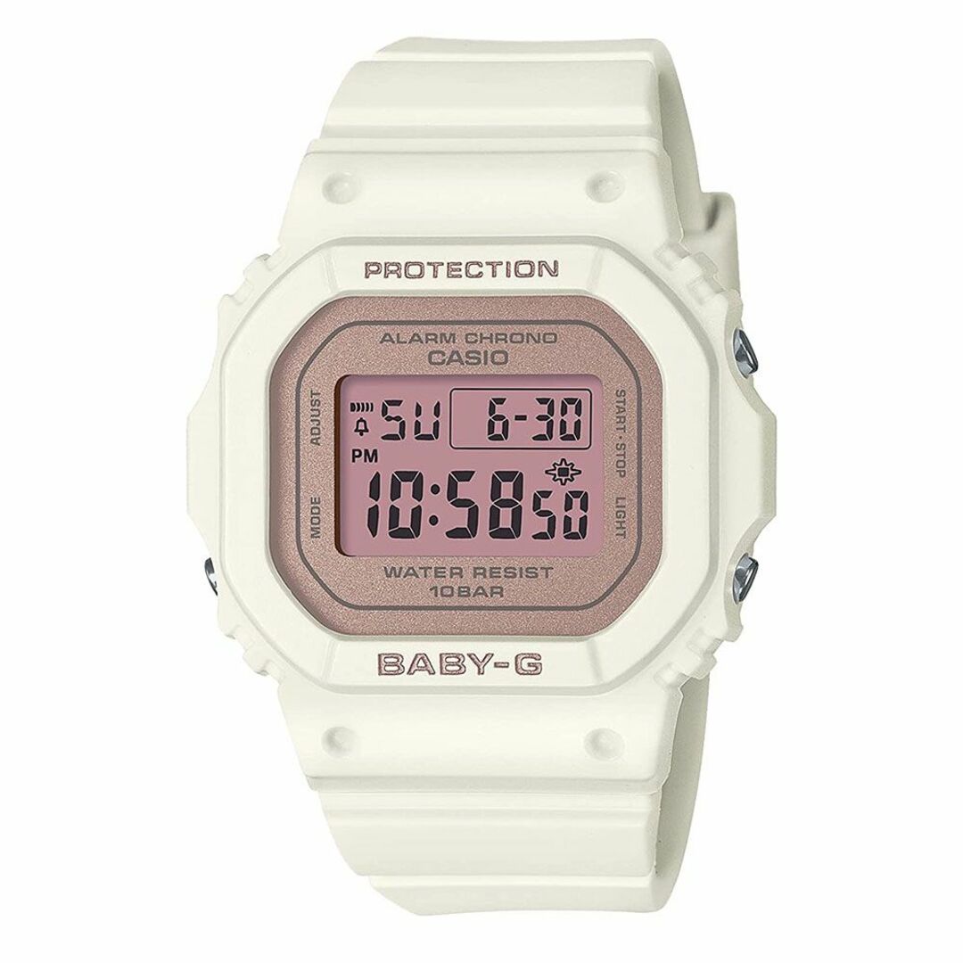 CASIO(カシオ)のカジュアル かわいい おしゃれ BABY-G ベビージー カシオ レディース デジタル 腕時計 ホワイト ピンク アウトドア キャンプ レジャー スポーツ 誕生日 プレゼント 贈り物 ギフト 10代 20代 30代 レディースのファッション小物(腕時計)の商品写真