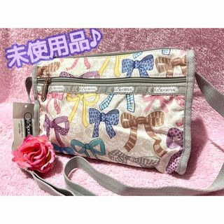 レスポートサック(LeSportsac)の未使用保管品　レスポートサック   リボン柄　スモールショルダーバッグ(ショルダーバッグ)