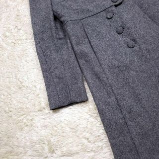 【レアデザイン】マルニ クルミボタン ウールコート ロングコート パイピング