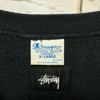 576【限定コラボ】ステューシー×チャンピオン☆刺繍ロゴスウェット希少