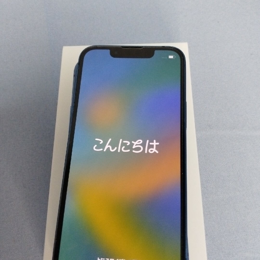 iPhone(アイフォーン)のアップル iPhone13 mini 128GB ブルー au スマホ/家電/カメラのスマートフォン/携帯電話(スマートフォン本体)の商品写真