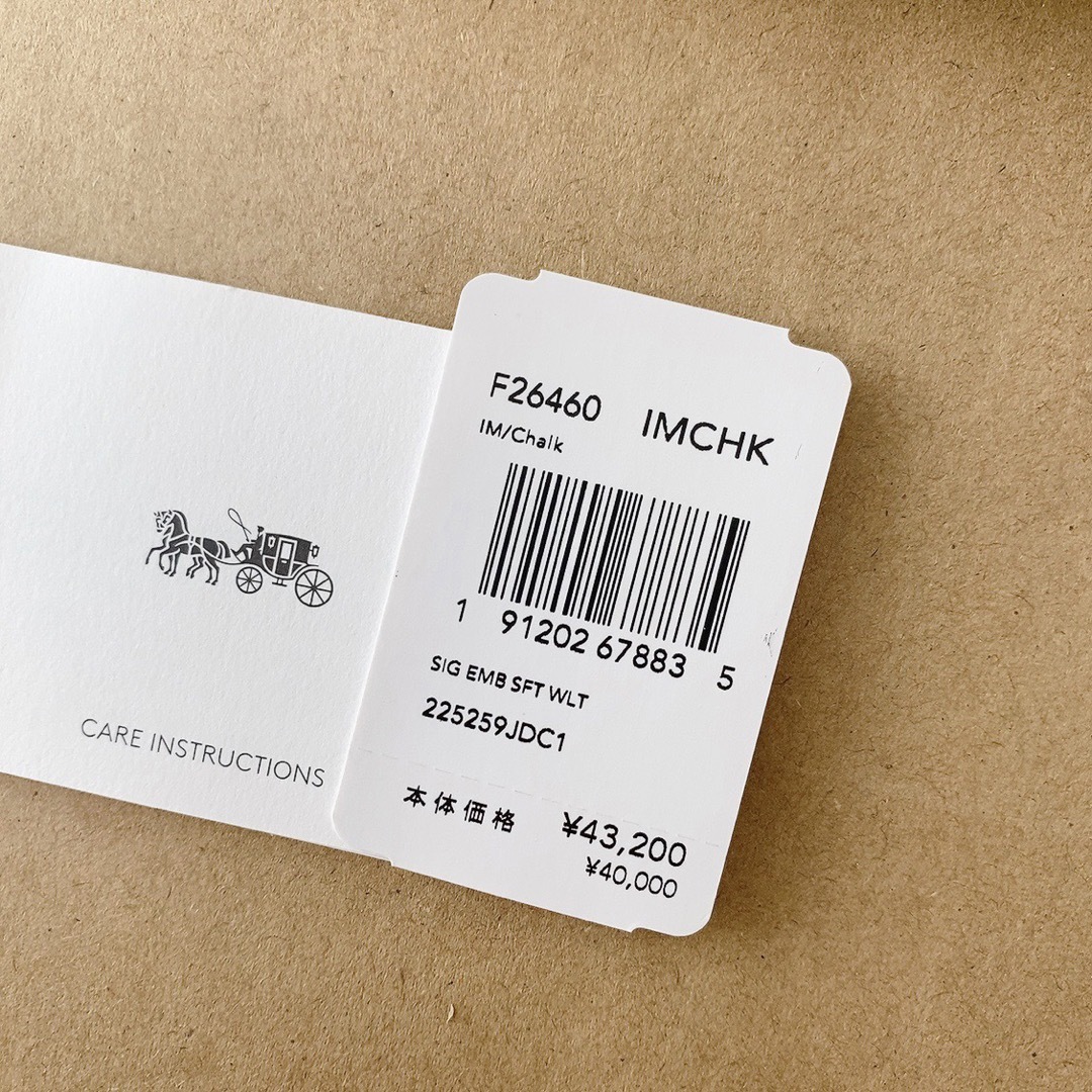 〈新品未使用〉 COACH コーチ 財布 長財布 白 ホワイト