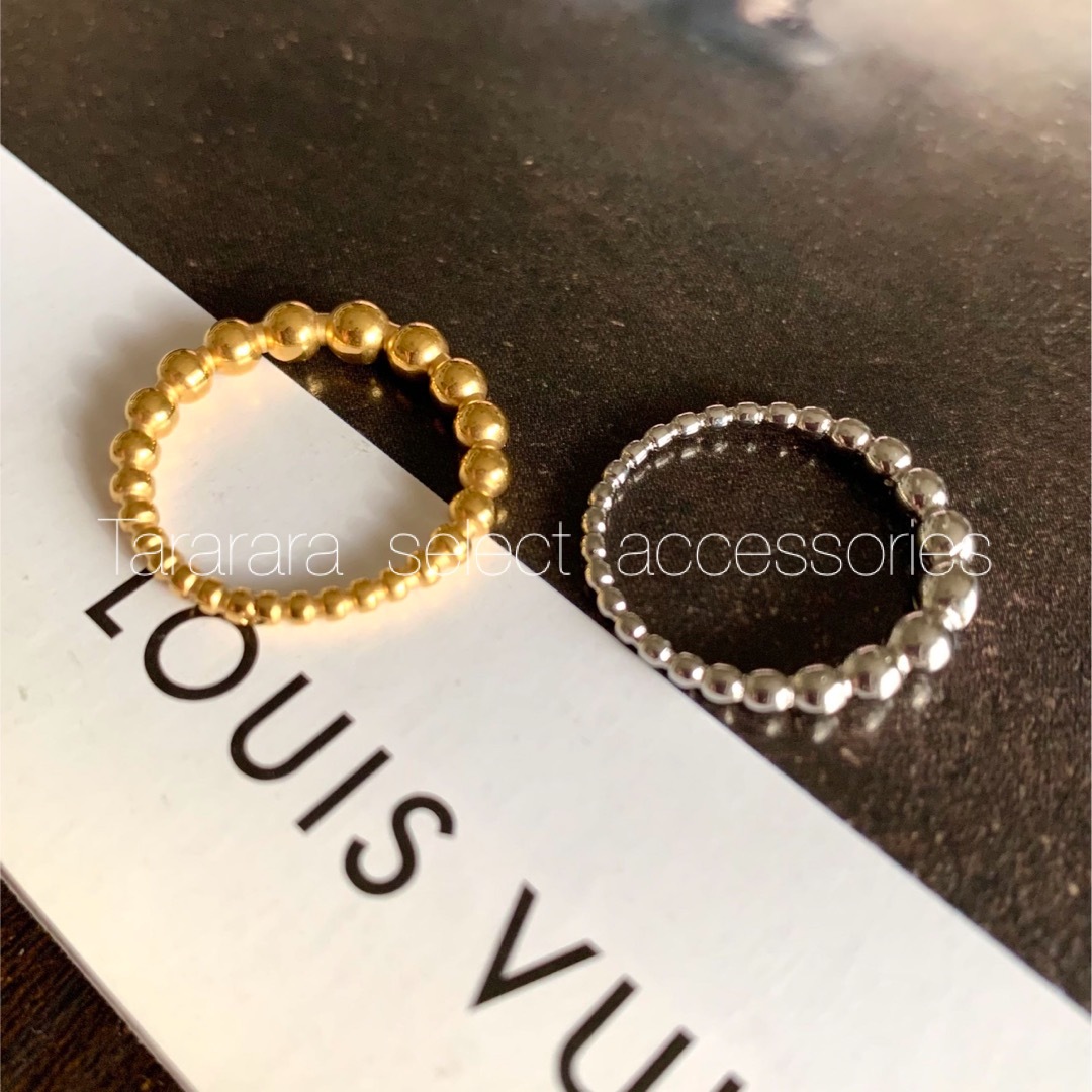 ●ステンレス Gradation circle リングS●金属アレルギー対応 レディースのアクセサリー(リング(指輪))の商品写真