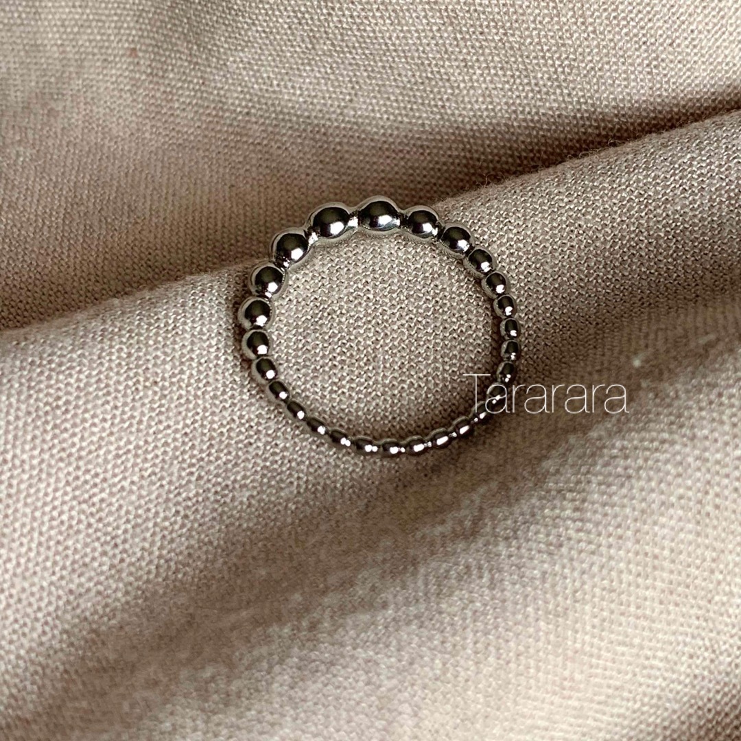 ●ステンレス Gradation circle リングS●金属アレルギー対応 レディースのアクセサリー(リング(指輪))の商品写真