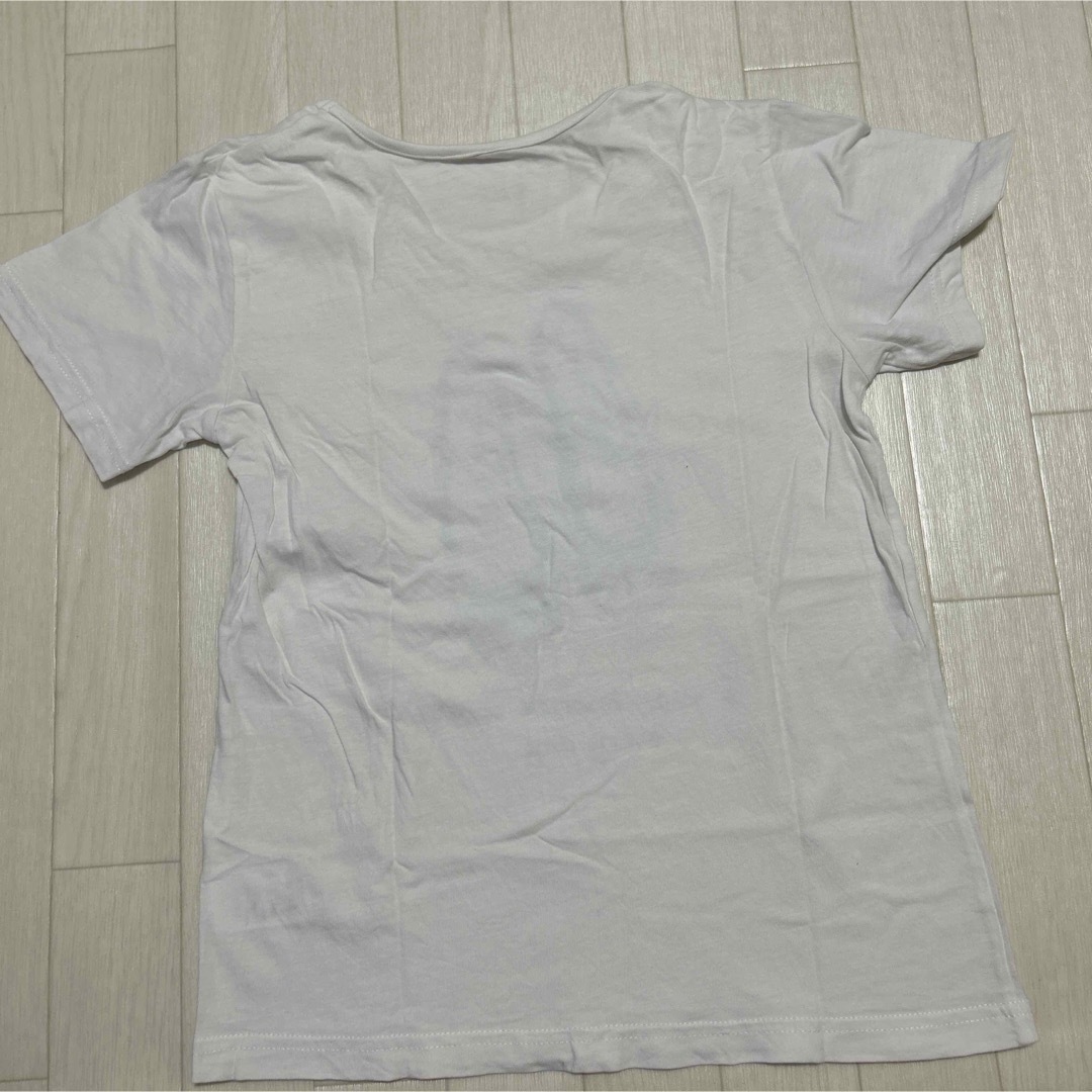 Tシャツ　ラメ　小学生　シンプル　白T 可愛い　半袖 キッズ/ベビー/マタニティのキッズ服女の子用(90cm~)(Tシャツ/カットソー)の商品写真