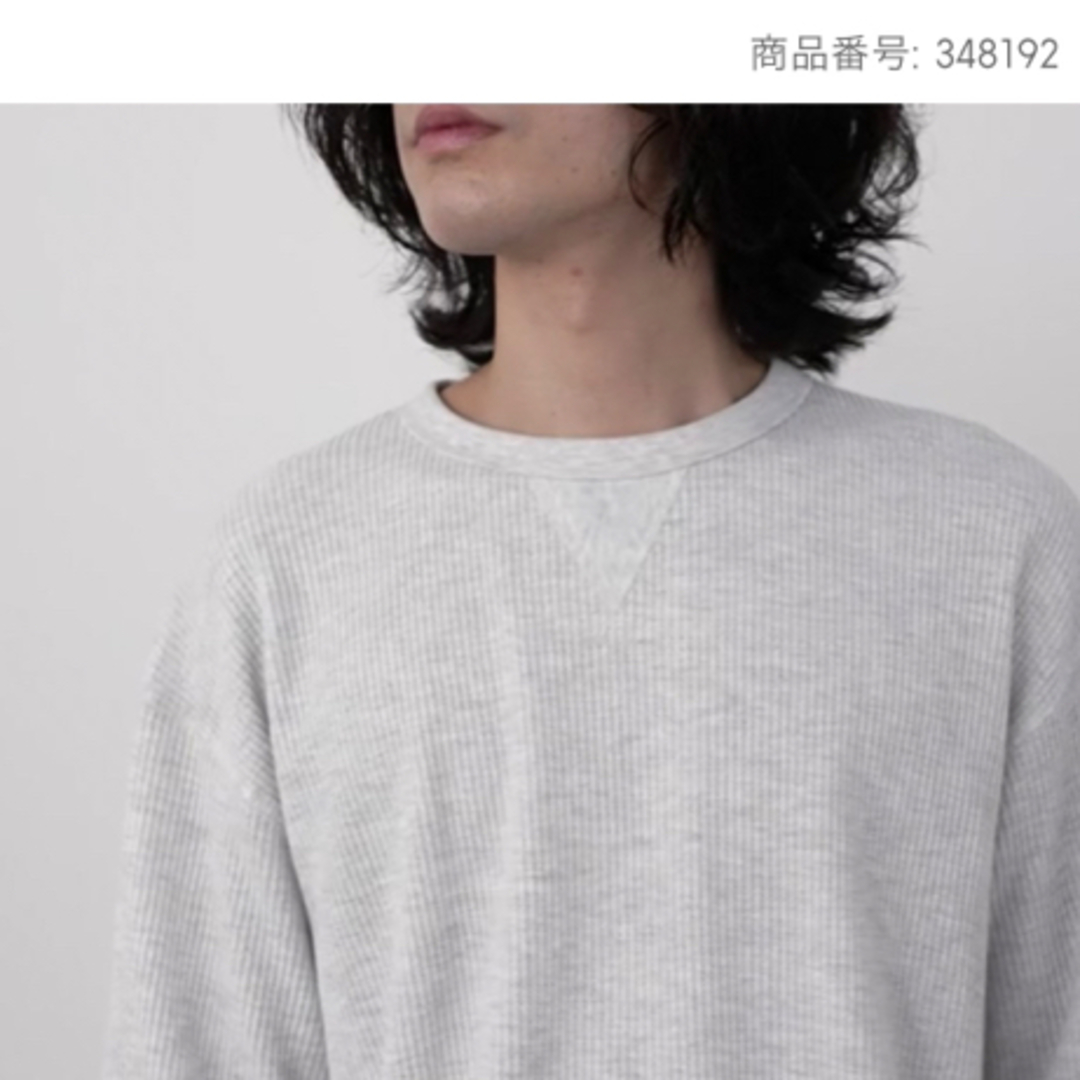 GU(ジーユー)のGUジーユーワッフルラウンジセット(半袖&ショートパンツ)ホワイト　 X X L メンズのトップス(Tシャツ/カットソー(半袖/袖なし))の商品写真