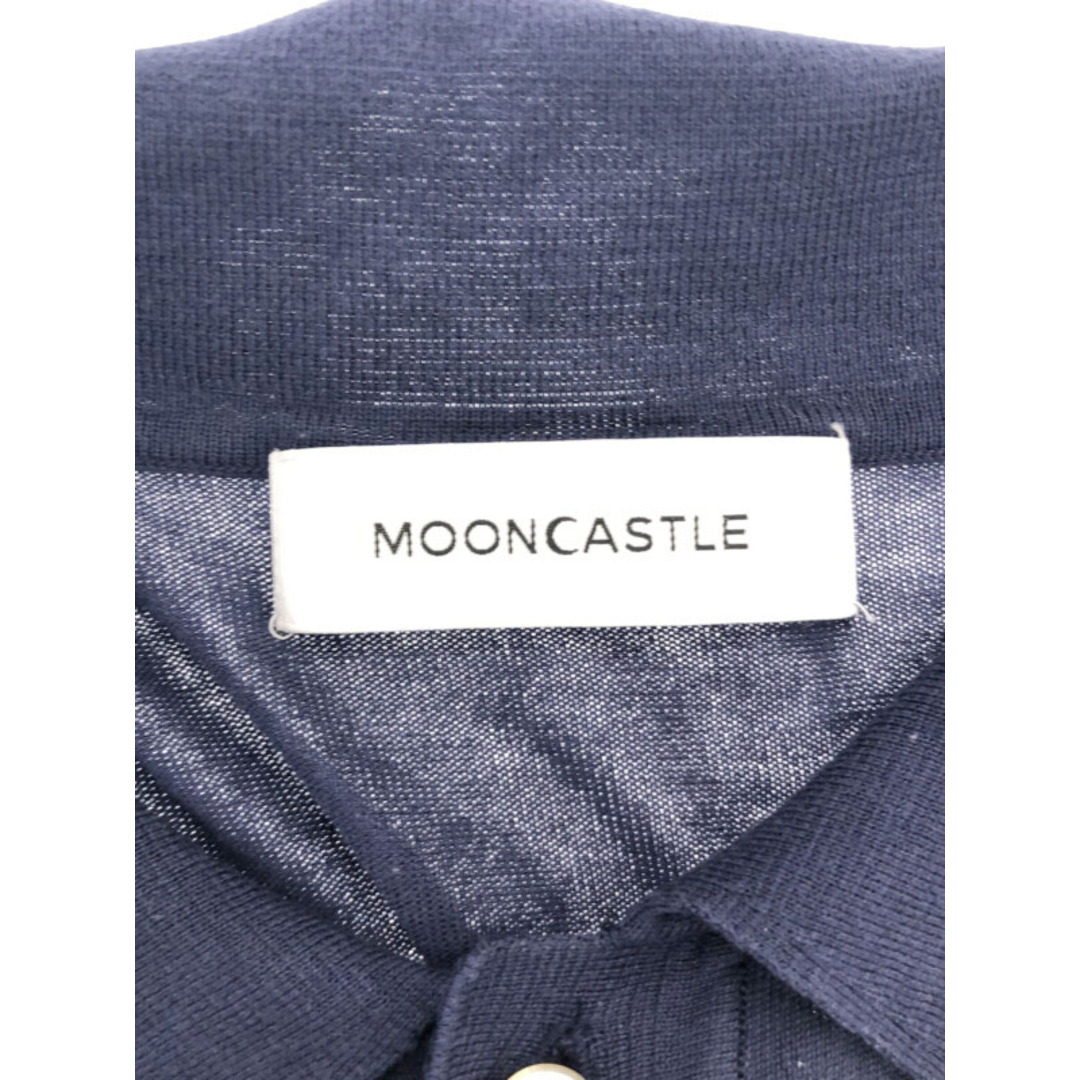 MOONCASTLE ムーンキャッスル コットンシルクニットポロシャツ ブルー M