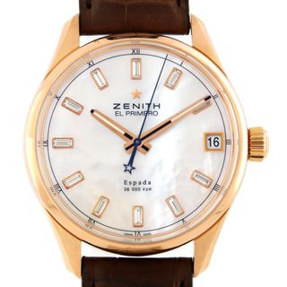 ゼニス ZENITH 03.2170.4650 エルプリメロ エスパーダ デイト 自動巻き メンズ 良品 箱・保証書付き_766446