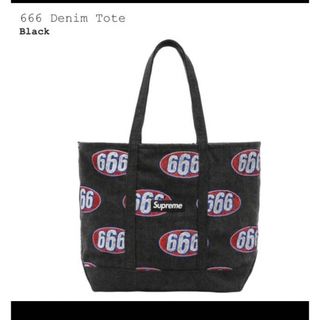 シュプリーム(Supreme)の【最終価格】Supreme 17ss black denim tote 666(トートバッグ)