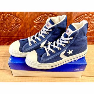 コンバース(CONVERSE)の★70s!USA!コンバース ABA 紺 NBA デッドハイカット 238★(スニーカー)