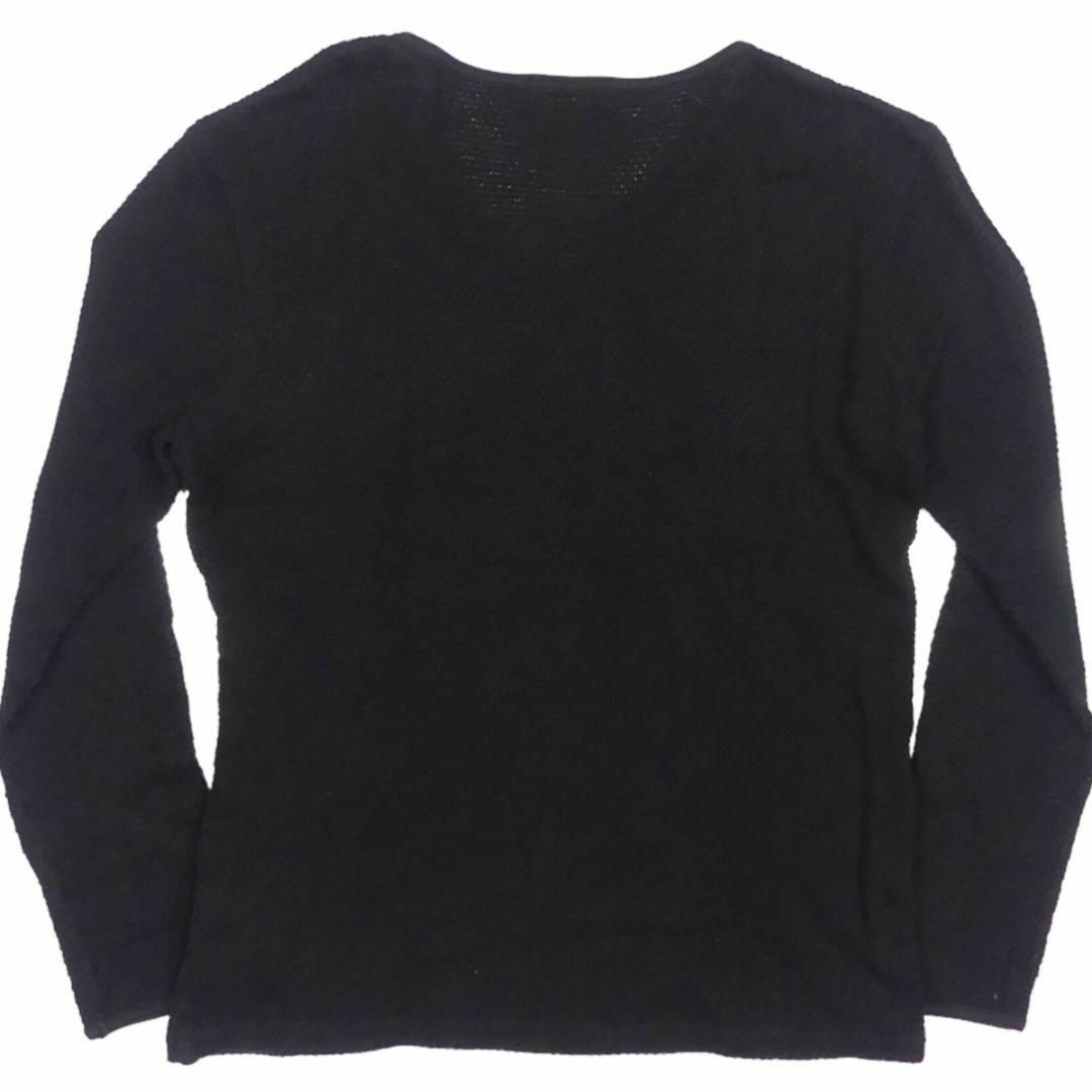 BURBERRY BLACK LABEL(バーバリーブラックレーベル)の廃盤 バーバリーブラックレーベル Tシャツ M メンズ ワッフル 黒TY2558 メンズのトップス(Tシャツ/カットソー(七分/長袖))の商品写真