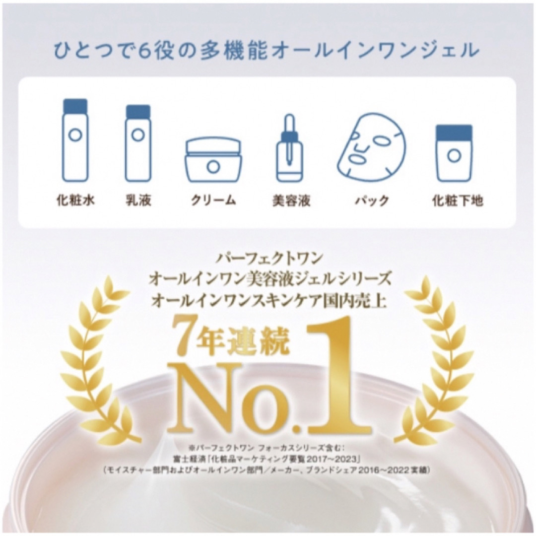 PERFECT ONE(パーフェクトワン)の新日本製薬 パーフェクトワン モイスチャージェル 75g 2箱 コスメ/美容のスキンケア/基礎化粧品(保湿ジェル)の商品写真