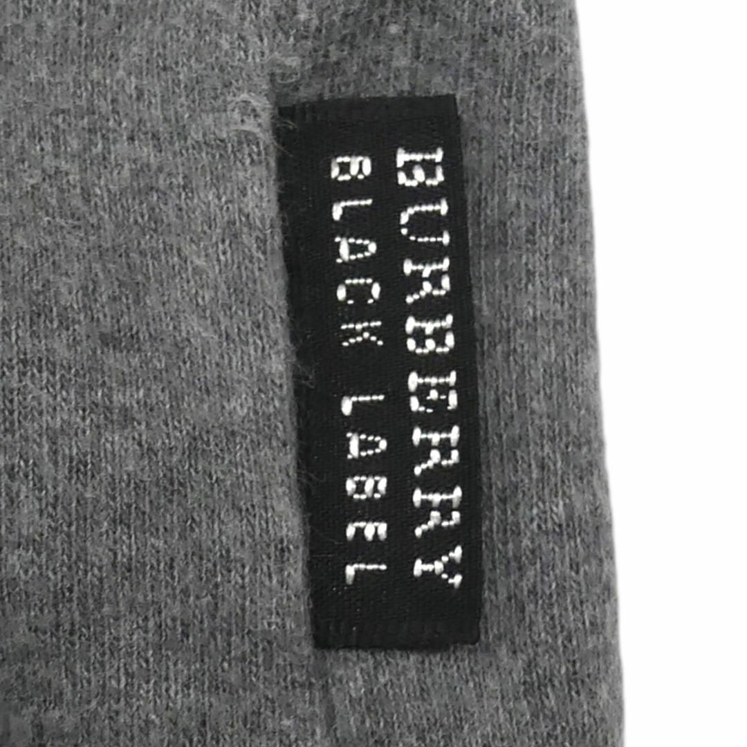 BURBERRY BLACK LABEL(バーバリーブラックレーベル)の廃盤 バーバリーブラックレーベル Tシャツ L ノバチェック グレーTY2557 メンズのトップス(Tシャツ/カットソー(七分/長袖))の商品写真