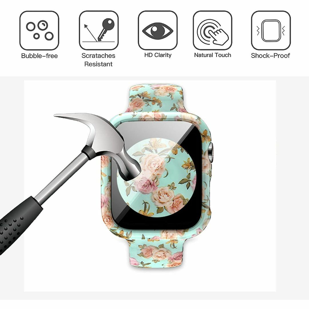 【在庫処分】アップルウォッチバンド 腕時計ベルト Apple Watch シリコ スマホ/家電/カメラのスマホアクセサリー(その他)の商品写真