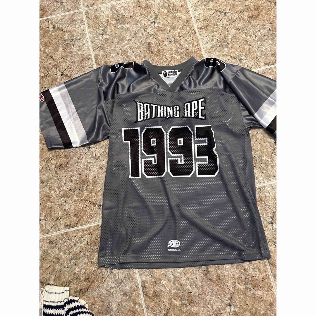 A BATHING APE(アベイシングエイプ)のBAPE FOOTBALL JERSEY メンズのトップス(Tシャツ/カットソー(半袖/袖なし))の商品写真