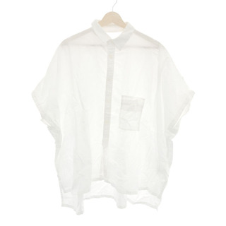ワイズ(Y's)のY's ワイズ 22SS ロールアップスリーブシャツ ホワイト 2(シャツ/ブラウス(半袖/袖なし))