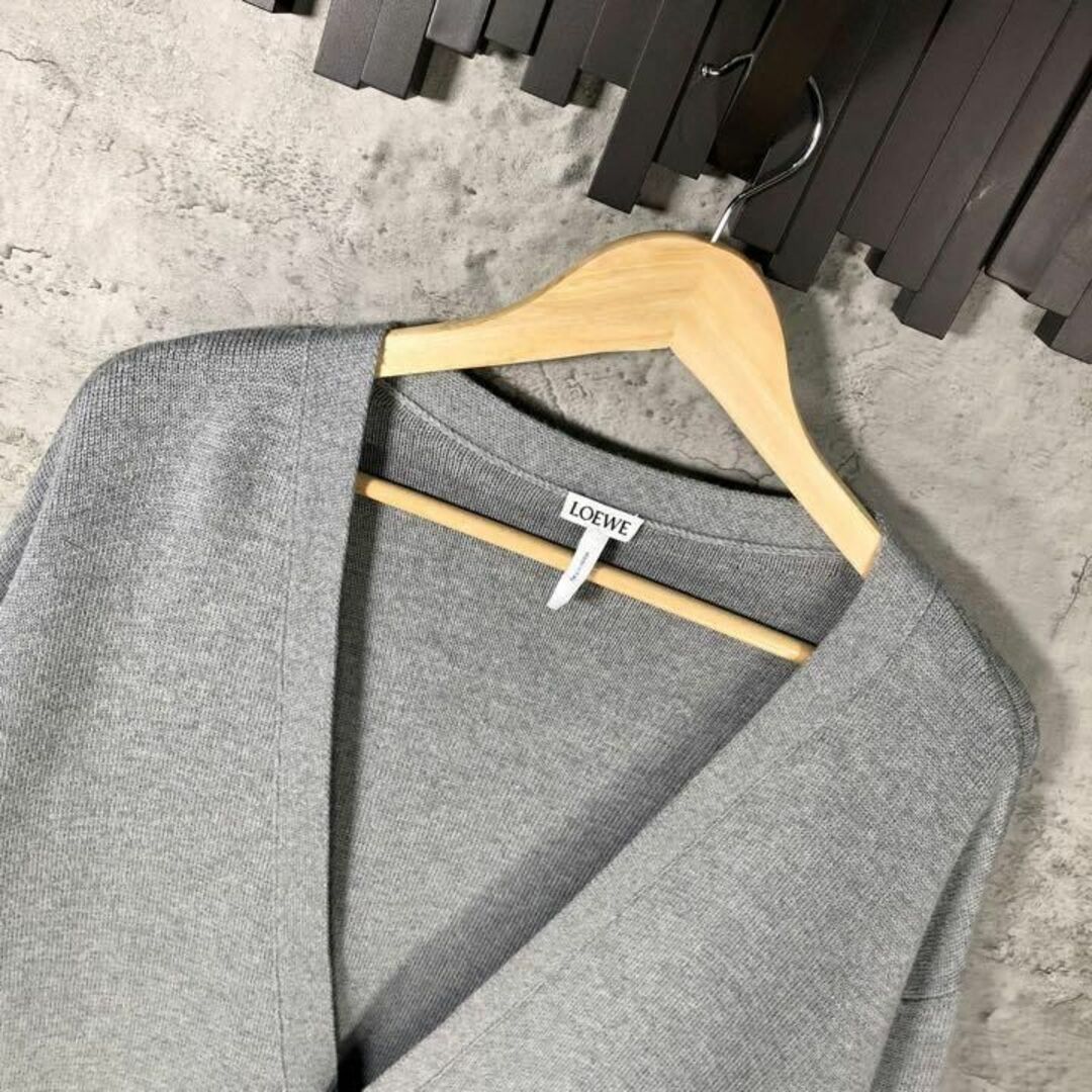 『LOEWE』ロエベ (L) モヘヤ混ロングカーディガン /オーバーサイズ