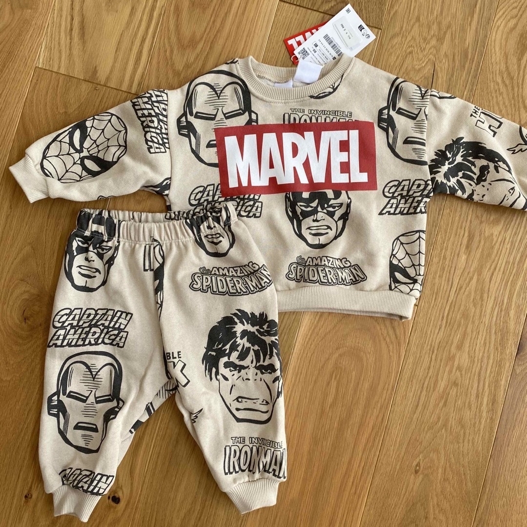 ZARA ベイビー　マーベル　marvel スウェット　上下セット | フリマアプリ ラクマ