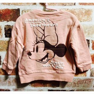 ディズニー(Disney)のディズニー★ミニーちゃんバックプリントトレーナー 90サイズ(Tシャツ/カットソー)