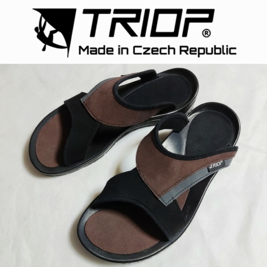 TRIOP UNI サンダル ブラウン ブラック グレー トリオプ 黒 茶色 メンズの靴/シューズ(サンダル)の商品写真