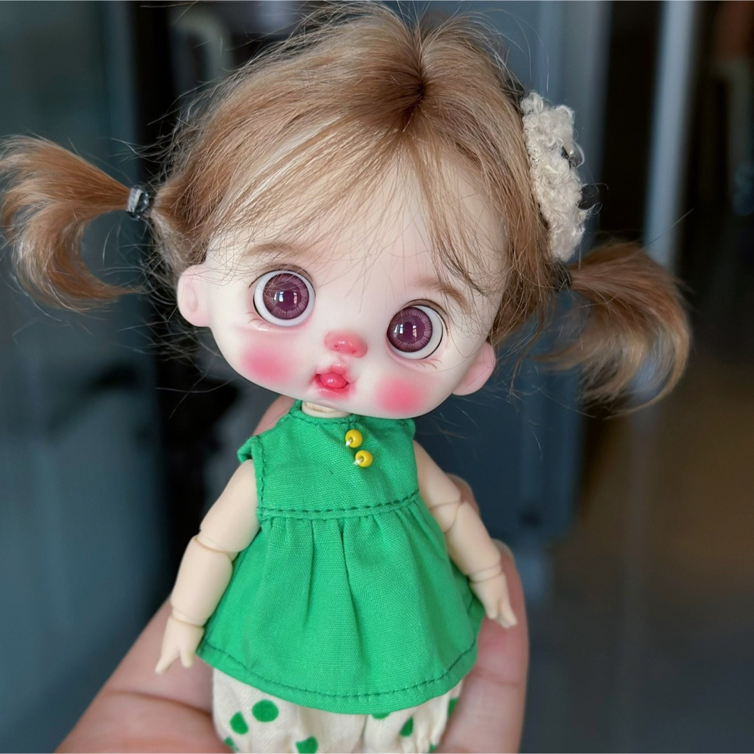 オビツ11ドール創作人形ob11ドール粘土ドール ヘッドのみ - 人形