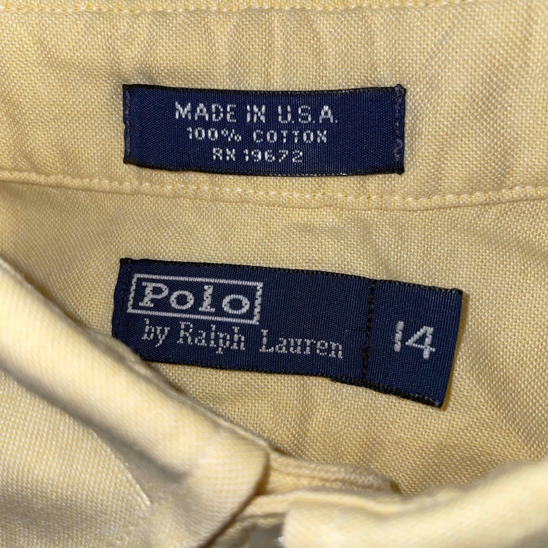 POLO RALPH LAUREN(ポロラルフローレン)のアメリカ製 ポロ ラルフローレン ボタン シャツ Ralph LaurenUSA キッズ/ベビー/マタニティのキッズ服女の子用(90cm~)(ブラウス)の商品写真