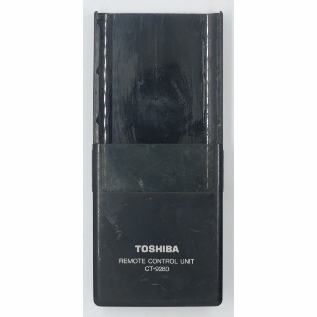 東芝(トウシバ)の東芝 TOSHIBA ビデオリモコン CT-9280 フタ ( #6457 ) スマホ/家電/カメラのテレビ/映像機器(その他)の商品写真