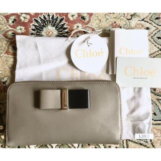 クロエ(Chloe)のChloe クロエ 長財布 MOTTY GREY(財布)