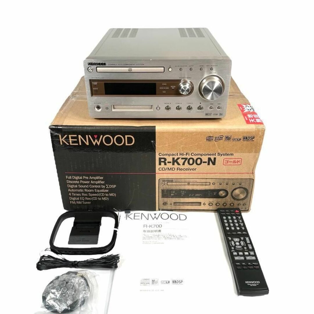 優良動作品 JVCケンウッド CD/MDレシーバー ゴールド R-K700-