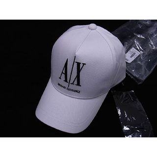 アルマーニエクスチェンジ(ARMANI EXCHANGE)の■新品■未使用■ ARMANI EXCHANGE アルマーニエクスチェンジ コットン100％ ベースボールキャップ 帽子 メンズ ホワイト系 AP6715 (その他)